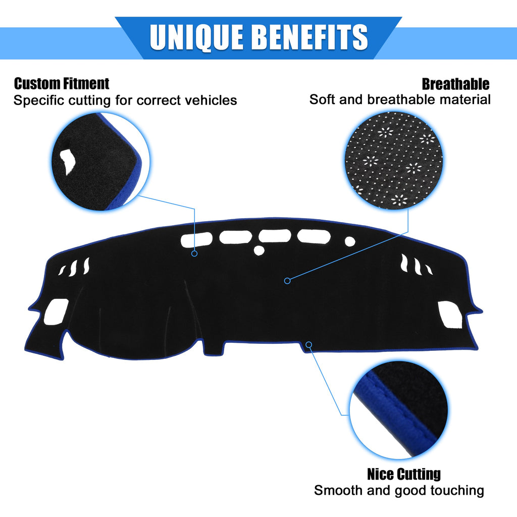 Unique Bargains Car Center Console Dashboard Wrap Nissan Kicks 2017-2020 Protective Polyester Blue