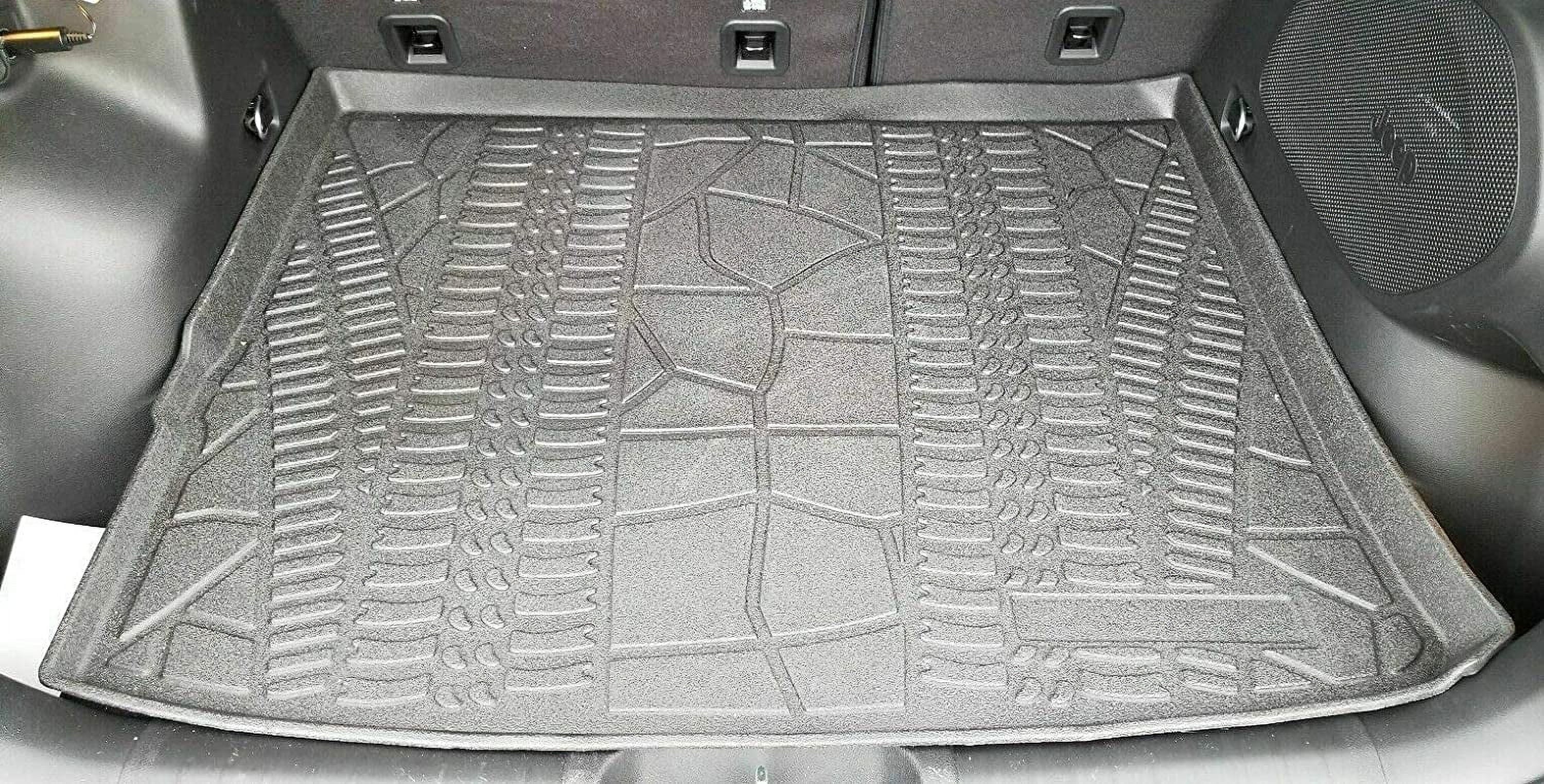 EACCESSORIES EA Cargo Liner – Trunk Mat Jeep Cherokee 2014-2023 – - Trunk Mats Cars with Raised Lip – Non-Slip Car Trunk Mat Rubber – Easy to Install – Laser Pre-Cut Design