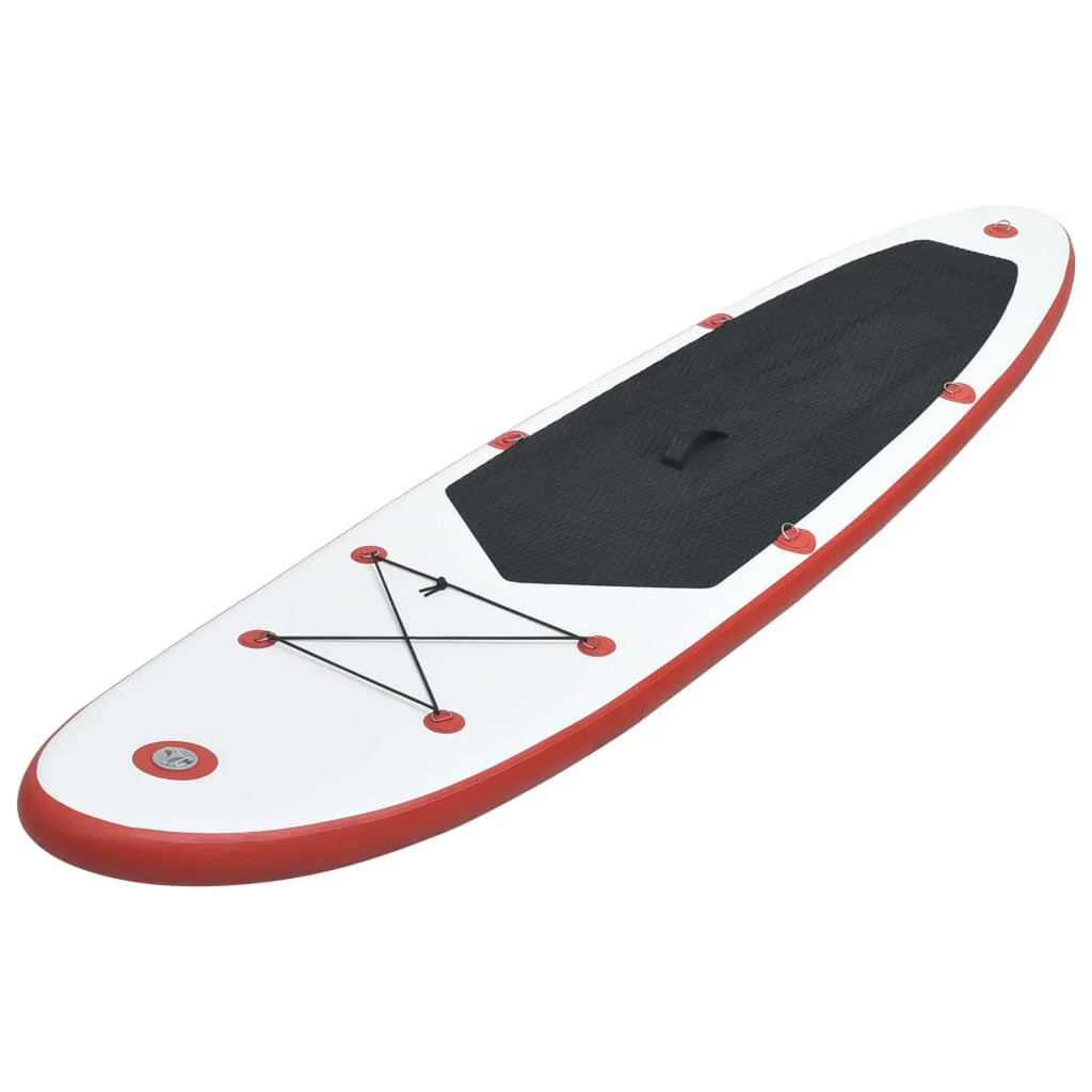 Andoer Paddle Board Set Surfboard Inflatable Red and White