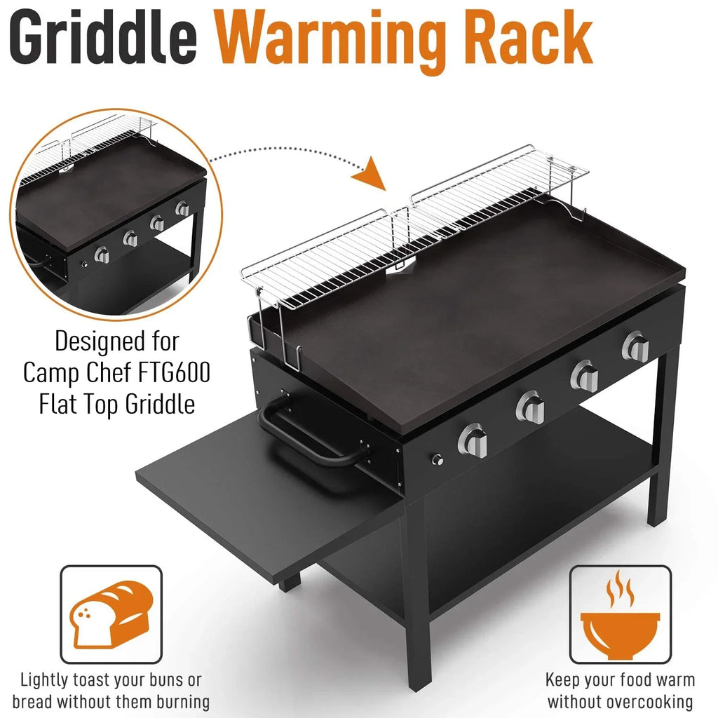 Yukon Glory 31.5" Stainless Steel Griddle Warming Rack Designed Blackstone Griddles