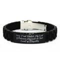 I'm a Tool Maker. My Level of. Black Glidelock Clasp Bracelet, Tool Maker Present from Colleagues, Useful Engraved Bracelet Men Women