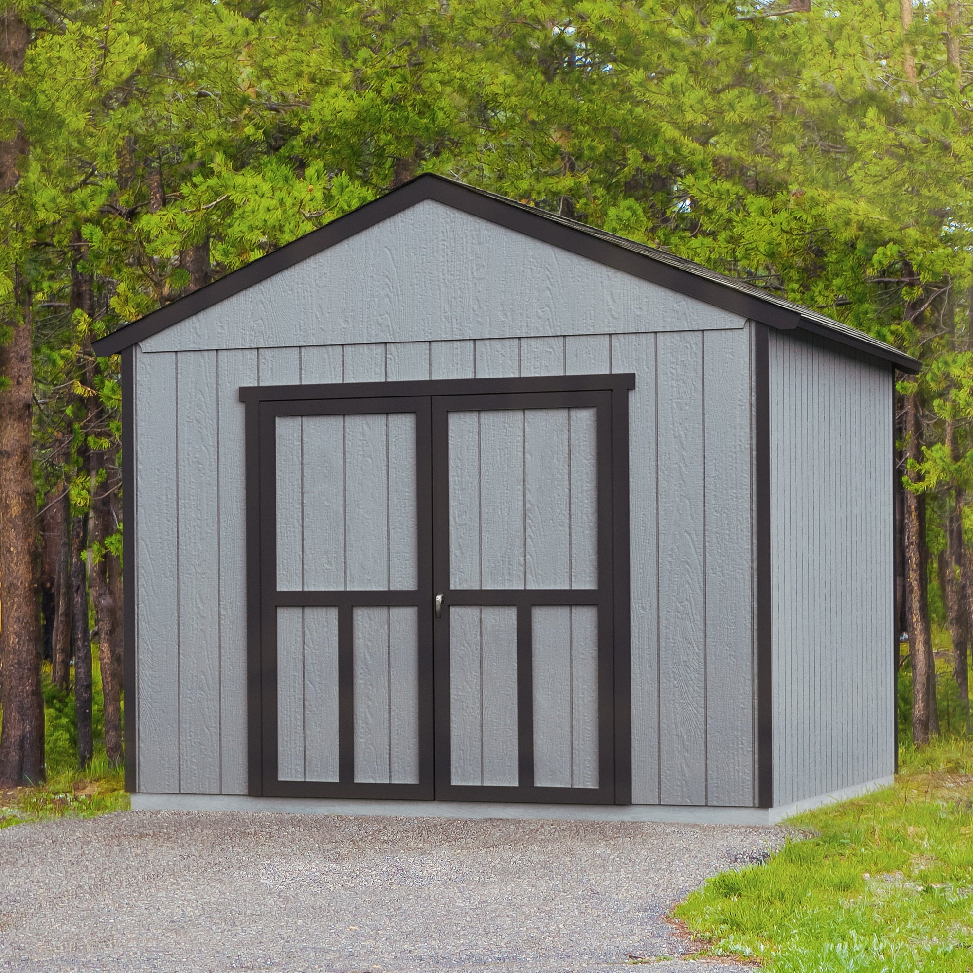 Handy Home Products Astoria 12 ft. x 24 ft. Wood Storage Shed