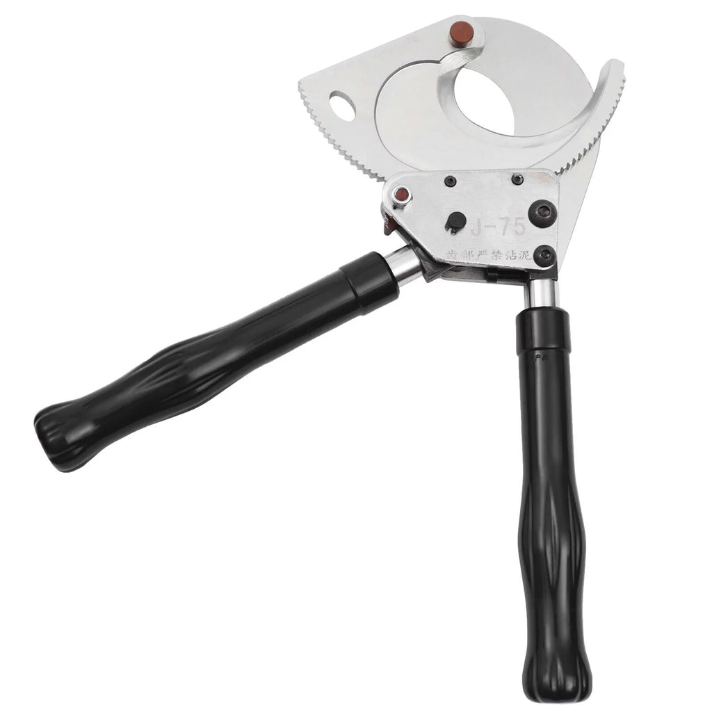J75 Heavy Duty Ratchet Cable Cutter Cut Φ75mm For Cutting Aluminum, Copper Ratchet Cable Cutter Ratcheting Cutter Heavy Duty Wire Cutter Cut up to Φ75mm Ratchet Cable Cutter Cuting Tool