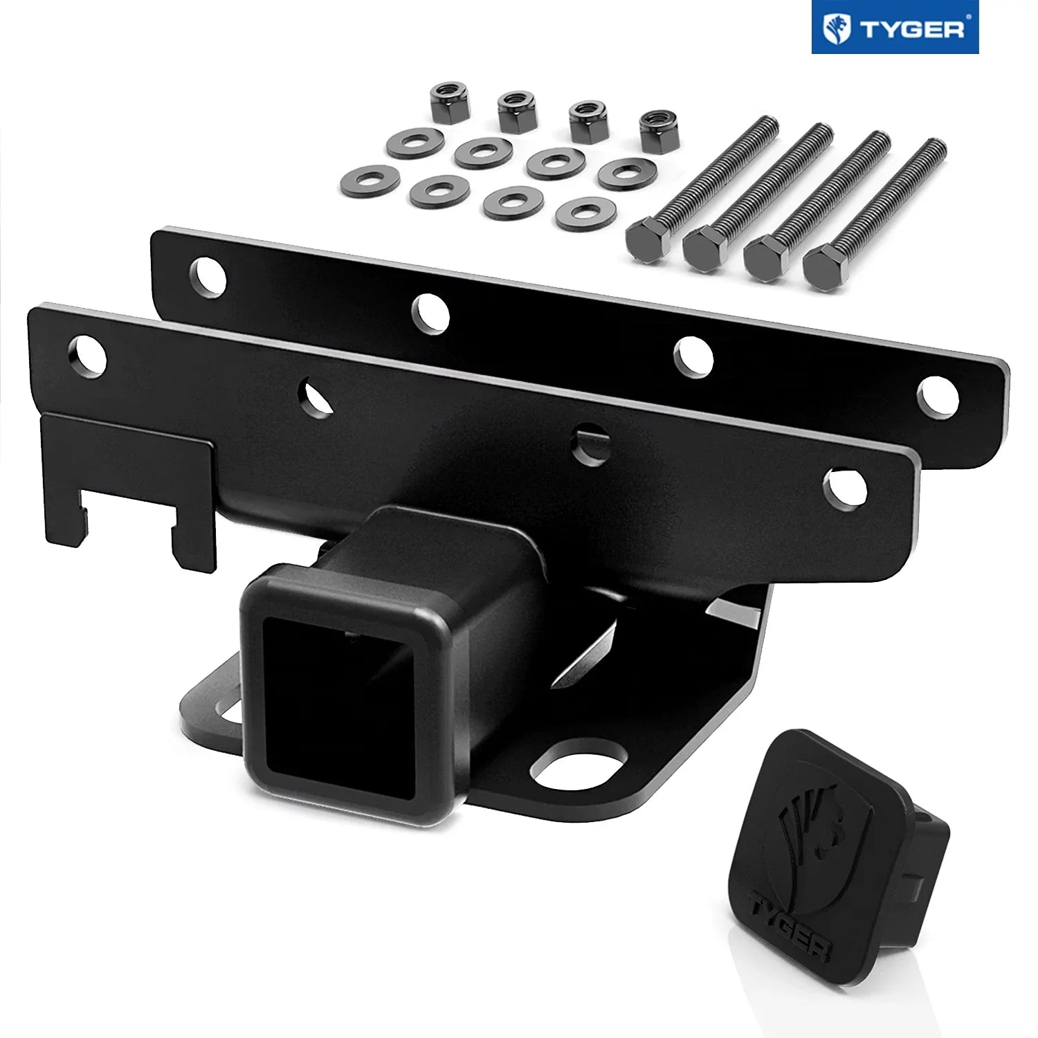 Tyger Auto TG-HC2J001B Hitch & Coating Kit with 2007-2018 Jeep Wrangler JK 2 Door & 4 Door Unlimited Factory Style 2 inch Rear Receiver Hitch Tow Towing Trailer Hitch