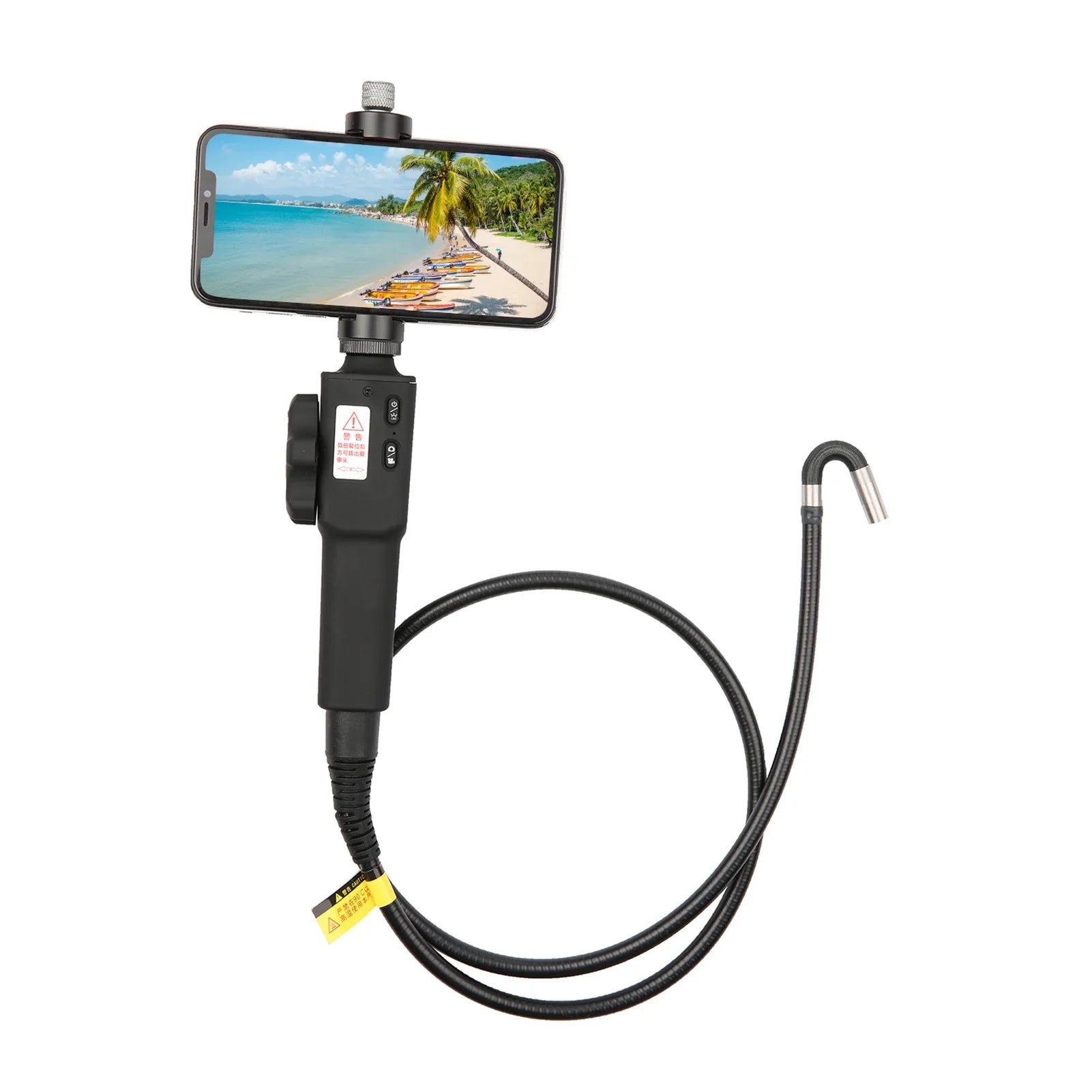 Shinysix Industrial Endoscope, 6.3-inch Screen 8.5mm Lens Manual Steerable Tube 8.5mm With Video Manual Steerable 1m 3.5-inch To 6.3-inch Lens Capture Videos Steerable Qisuo Siuke Nebublu