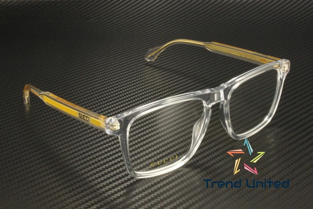 GUCCI GG0561ON 005 Rectangular Squared Crystal Demo Lens 54 mm Men's Eyeglasses