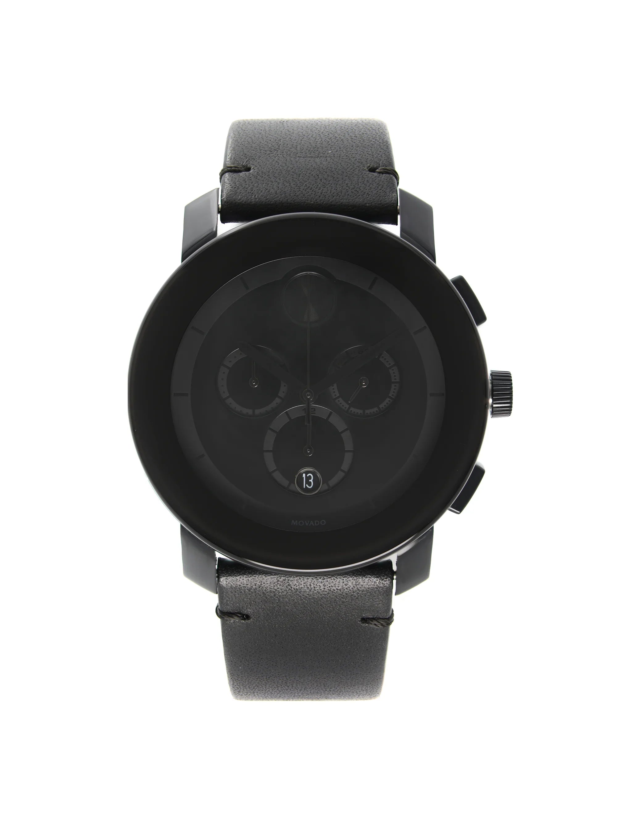 Movado Bold Chronograph Ion-Plated Steel Black Dial Quartz Mens Watch 3600337