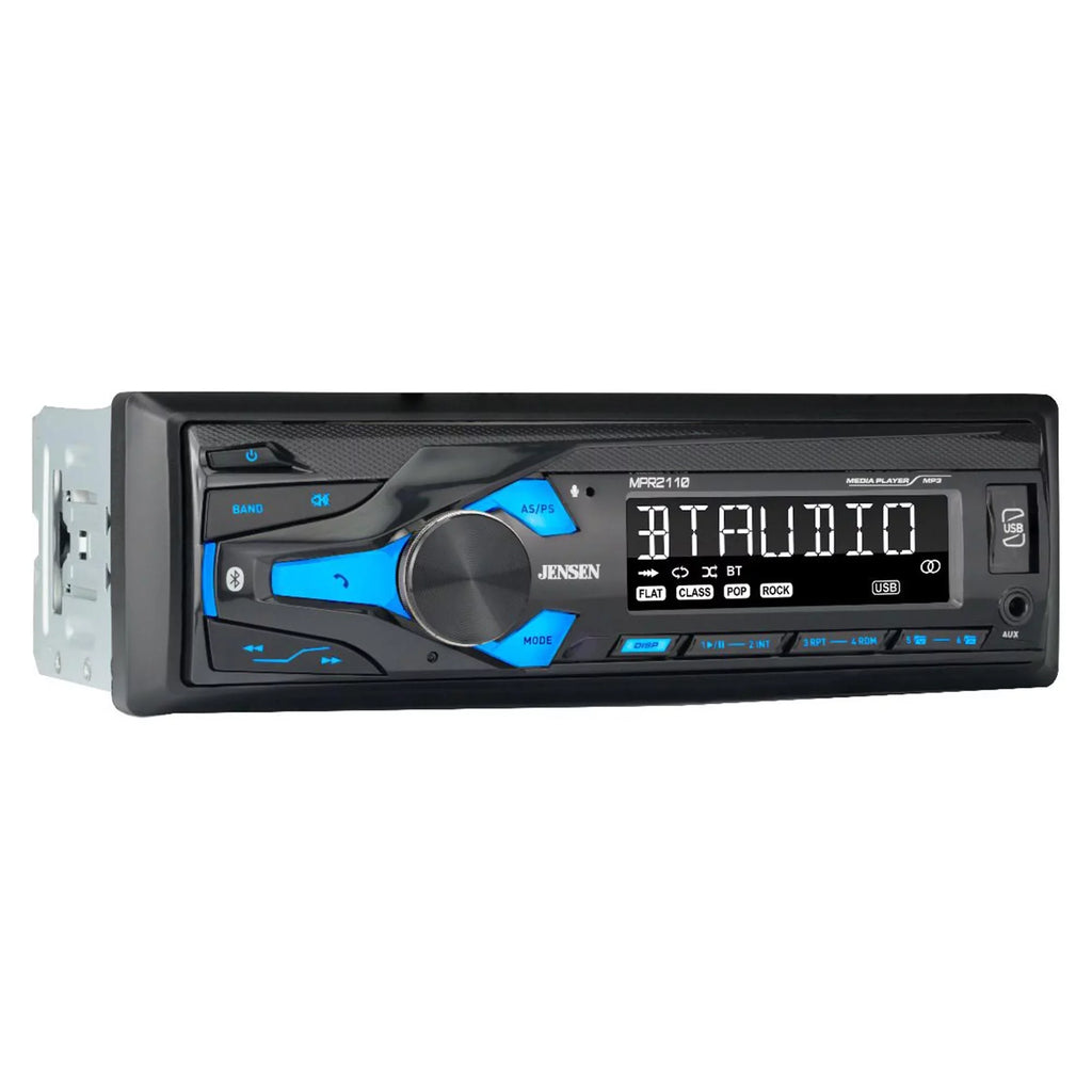 Jensen MPR2110 Single Din Bluetooth AM/FM MP3 USB/AUX Digital Car Stereo