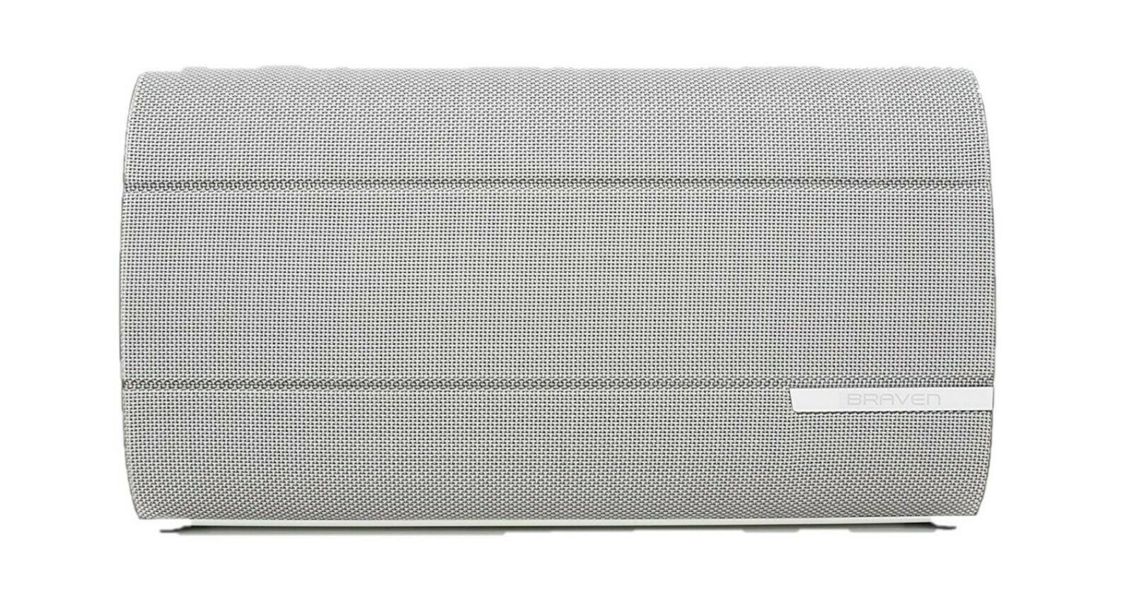 NEW Braven B2300BSD 2300 HD Bluetooth Wireless Stereo Speaker 8800mAh Power Bank WHITE/GRAY