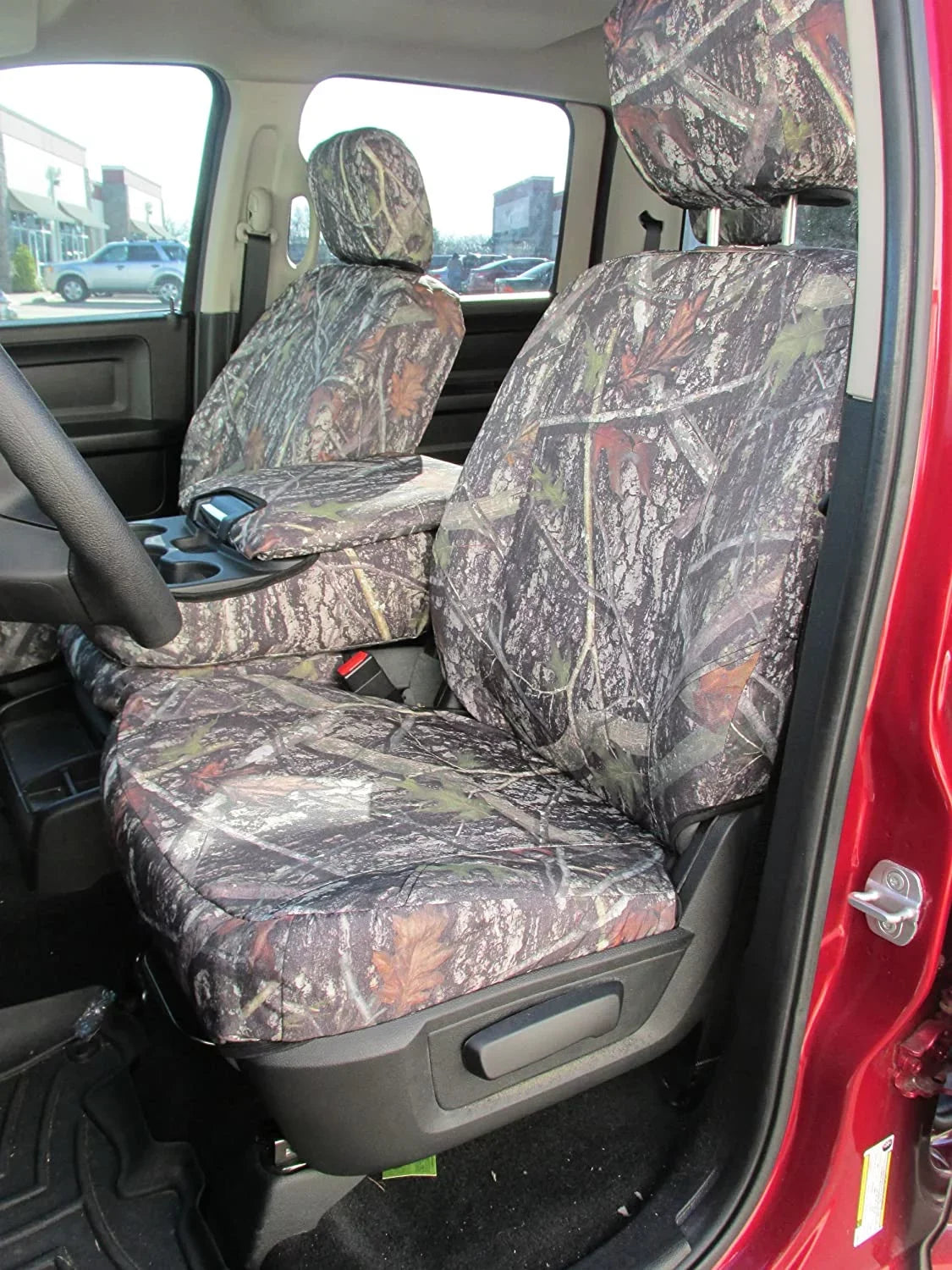 D1334 with 2013-2019 and 2020 Classic Dodge Ram 1500-3500 Cab Front 40/20/40 with opening console with 3 cupholders, 20 section does not open. In NCLC Camouflage Endura