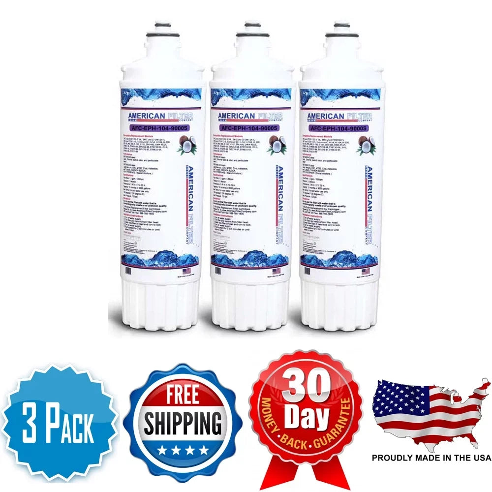 AFC Brand , Water Filters , Model # AFC-EPH-104-9000S , with Pentair® EV927222 - 3 Filters - Made in U.S.A.