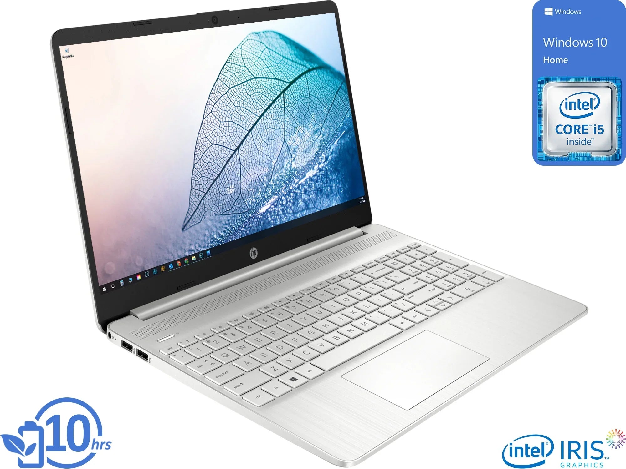 HP 15 Notebook, 15.6" HD Display, Intel Core i5-1135G7 Upto 4.2GHz, 32GB RAM, 1TB NVMe SSD, HDMI, Card Reader, Wi-Fi, Bluetooth, Windows 10 Home