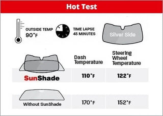 Tech Sunshade Window Shade Suitable with 2022-2024 Hyundai Santa Cruz - Front Windshield