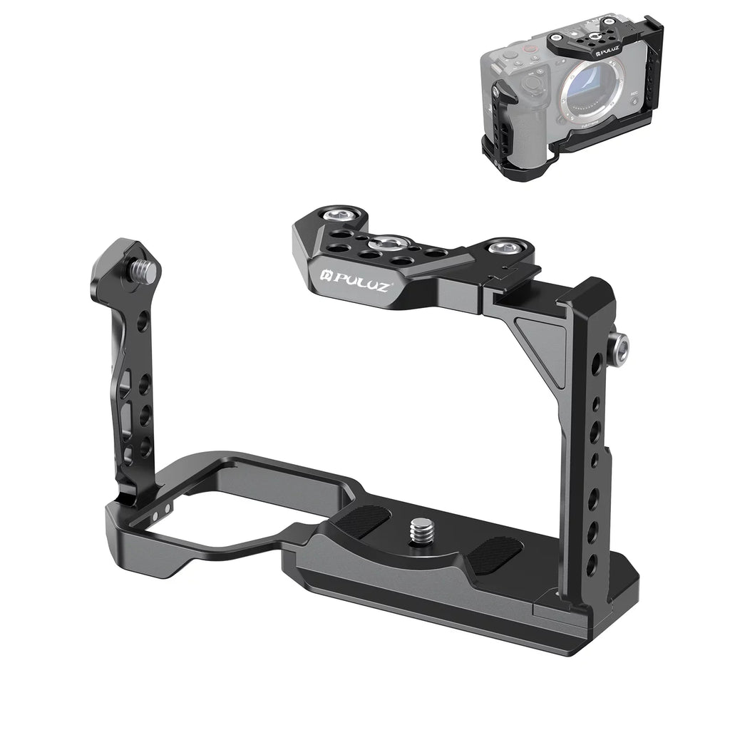 For Sony ILME-FX30 / FX3 PULUZ Metal Camera Cage Stabilizer Rig with NOTA Slider(Black)