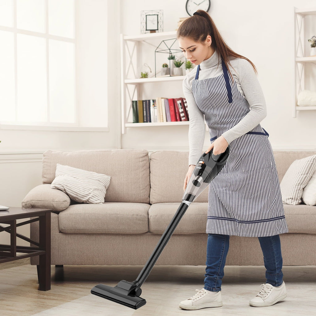 DOFLY Rechargeable Vacuum Cleaner Cordless, Upgraded 11000PA Super Suction Stick Vacuum Cleaner, Handheld Vacuum Cordless Stick Vacuum with LED Light(AK-007A-Pro)
