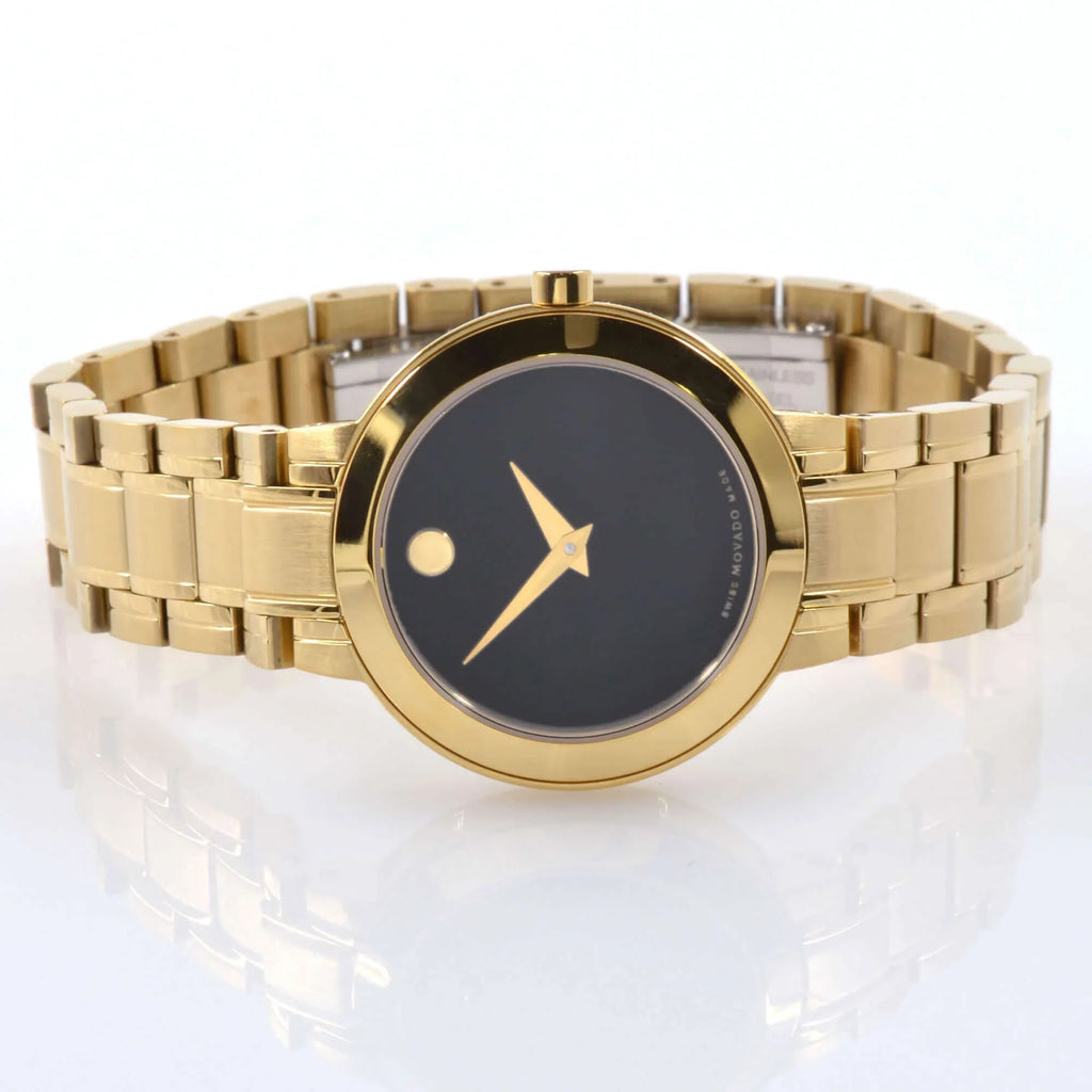 Movado 0607282 Men's Stiri Yellow Gold Bracelet Quartz Watch