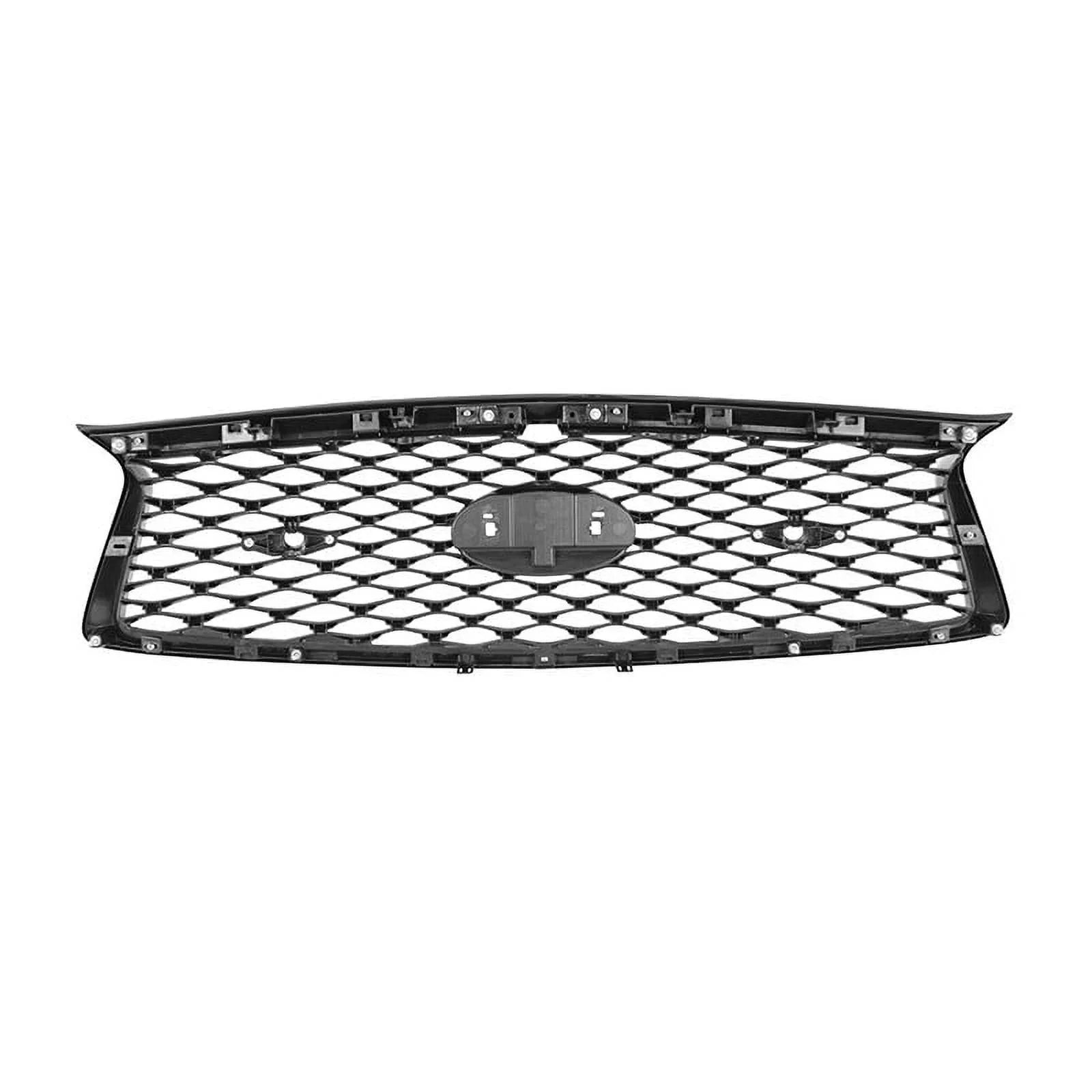 Front Bumper Grille For Infiniti Q50 2018-2020 OE Style Replacement Glossy Black