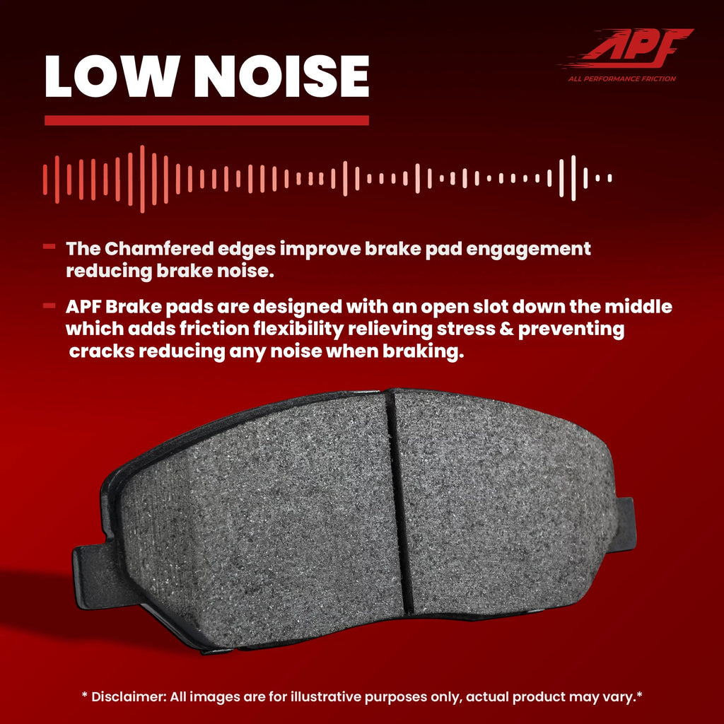 Front Ceramic Carbon Fiber Brake Pads 2003-2011 Ford Ranger