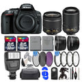 Nikon D5300/D5600 DSLR Camera with 18-55mm Lens & 55-200mm VR II || Supreme Bundle