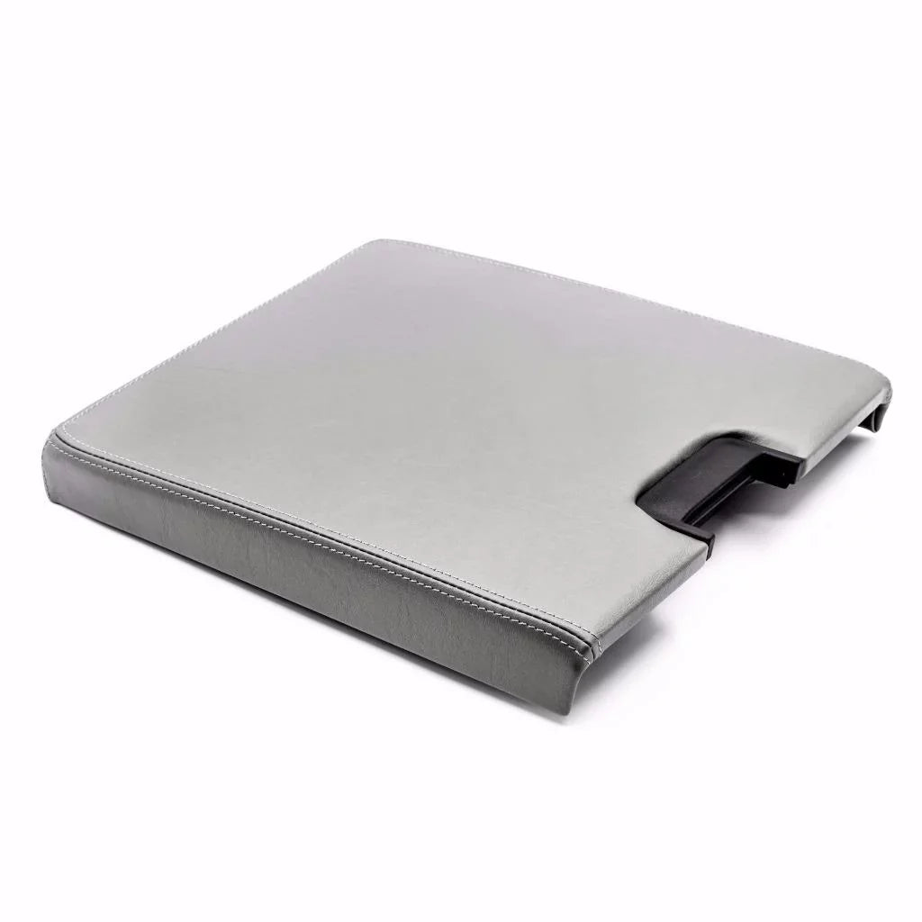 Sizver GREY Armrest Console lid Coating replacement Kit For 2007-2013 Chevrolet/GMC Trucks SUVS For AZ3 Bench Seat