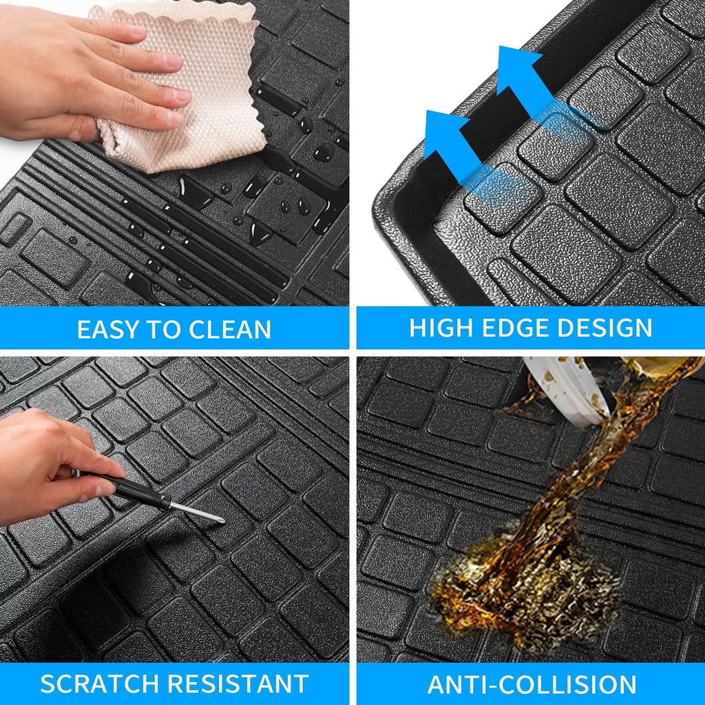 Fit 2019 2020 2021 2022 2023 Toyota Rav4 Floor Mats TPE Cargo Liner All Rear Trunk Mat Toyota Rav4 Accessories (Backrest Mats+Cargo Liner+Floor Mats)