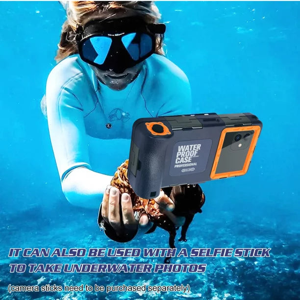 UrbanX Professional [15m/50ft] Swimming Diving Surfing Snorkeling Photo Video Waterproof Protective Case Underwater Housing Panasonic Eluga I4 And all Phones Up to 6.9 Inch LCD with Lanyard