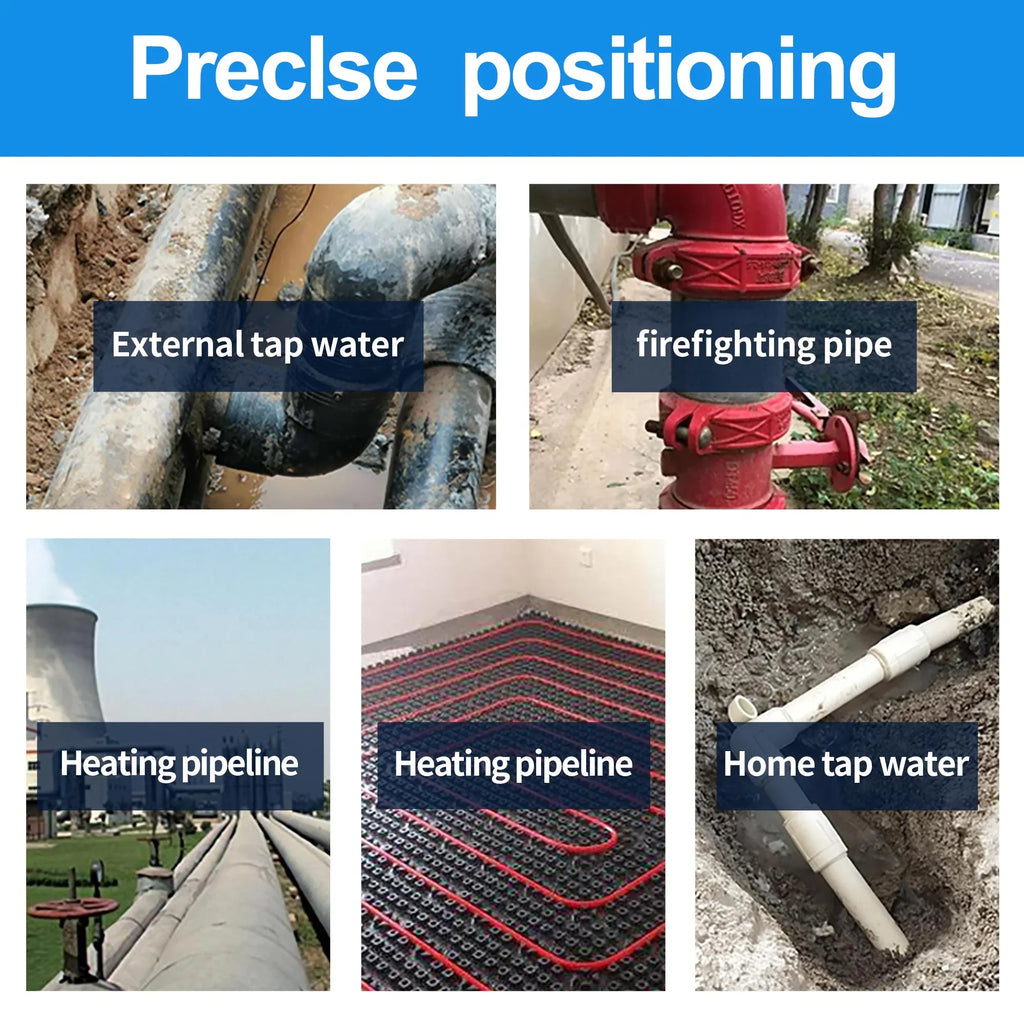 PQWT-L3000 Indoor Outdoor 5m Depth Pipe Leakage Detector Multifunctional