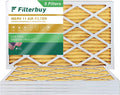 Filterbuy 12x20x1 MERV 11 Pleated HVAC AC Furnace Air Filters (5-Pack)