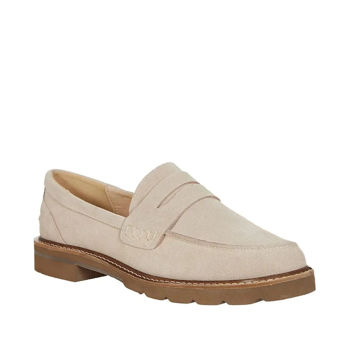 ANNE KLEIN Female Adult Women 11 EMMYLOU-BEIGE-SUEDE Beige