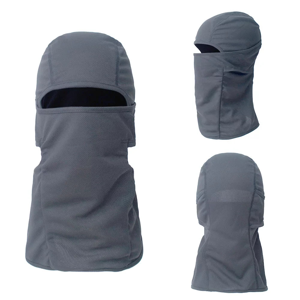 Toptie 45 Pack Black Balaclava Ourdoor UV Sun Protection Hood Mesh Cooling Adjustable Balaclava Men Women-45 Pcs Black