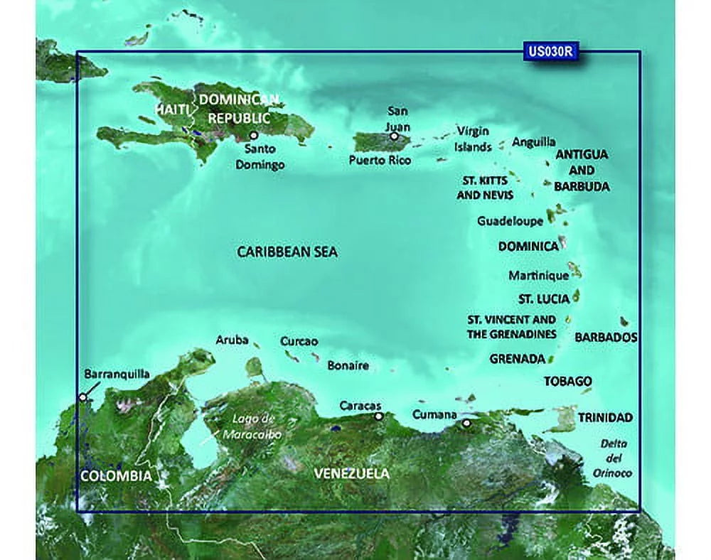 Garmin BlueChart g2 HD - HXUS030R (microSD/SD Card) BlueChart g2 HD - HXUS030R - Southeast Caribbean