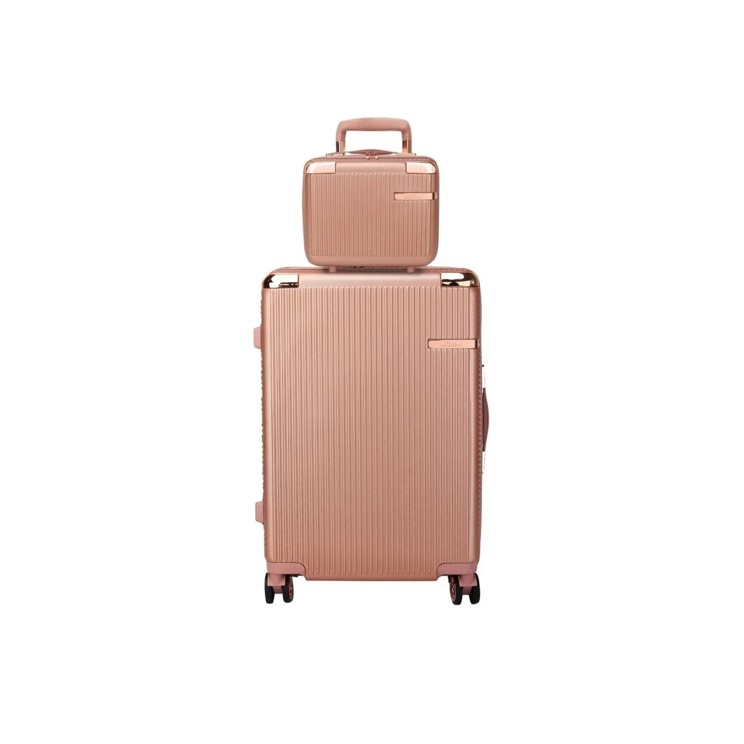 MKF Collection Tulum 2 Piece Luggage Set with Spinner Wheels and Expandable Handles by Mia K.