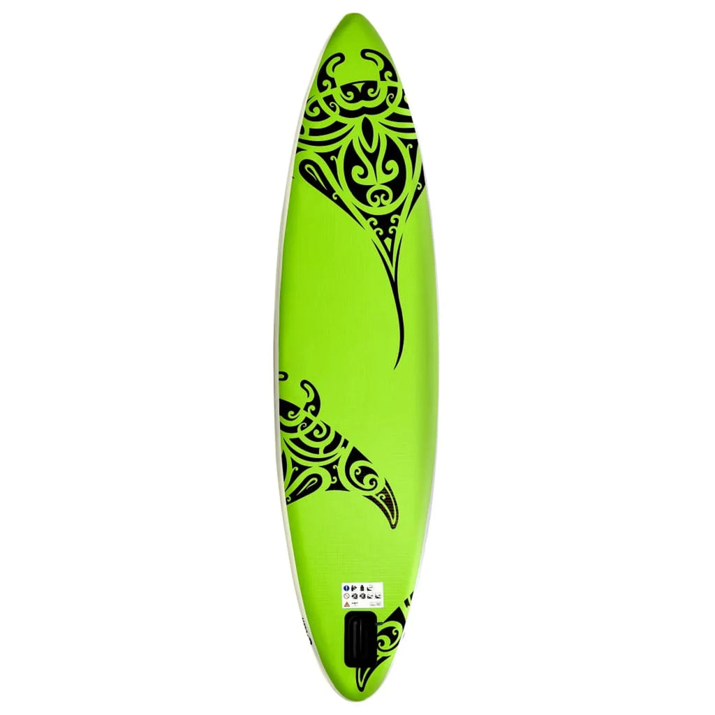MABOTO Inflatable Paddleboard Set 126"x29.9"x5.9" Green