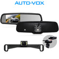 AUTO-VOX 4.3”LCD OEM Rear View Mirror Monitor with IP 68 Waterproof Back Up Car Camera, Night Vision Back Up Camera System Parking & Reversing (T2 )