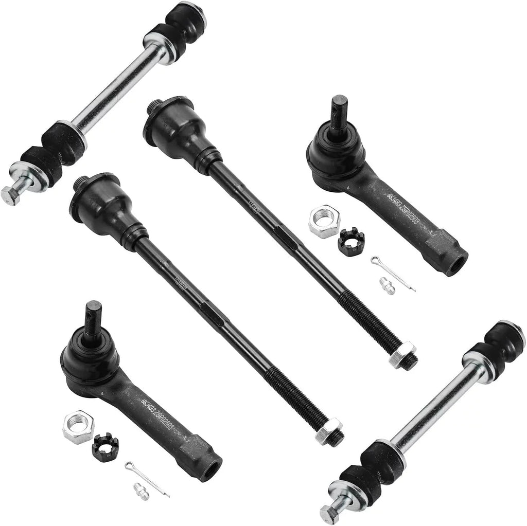 Detroit Axle - 4WD Front Wheel Hubs Control Arms Suspension Kit + 24pc Lugnuts w/Keys Replacement 2000-2006 Tahoe Escalade Silverado Sierra 1500