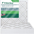 Filterbuy 14x14x1 MERV 13 Pleated HVAC AC Furnace Air Filters (5-Pack)