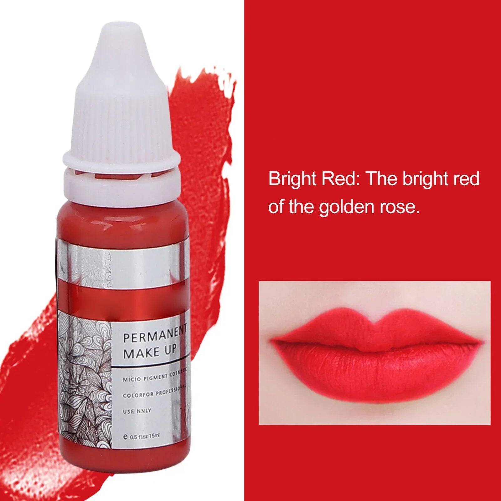 120ml Makeup Tattoo Ink Semi Permanent Lip Microblading Pigment Color 8pcs