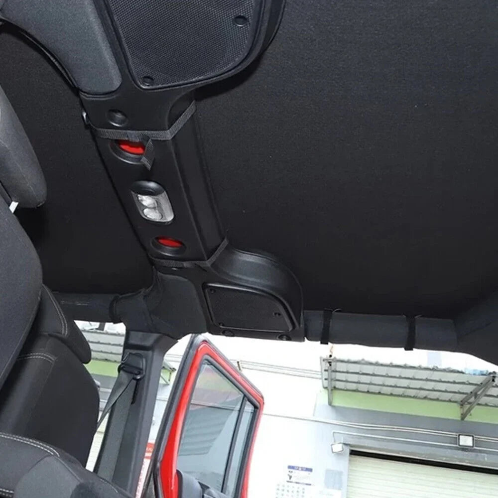 Enhance Your Jeep Wrangler JK JKU 07-18 with Leather Top Sunshade Protection - Ultimate Sun Protection and Easy Installation