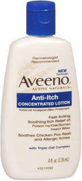 AVEENO Anti-Itch Lotion 4 oz (Pack of 4)