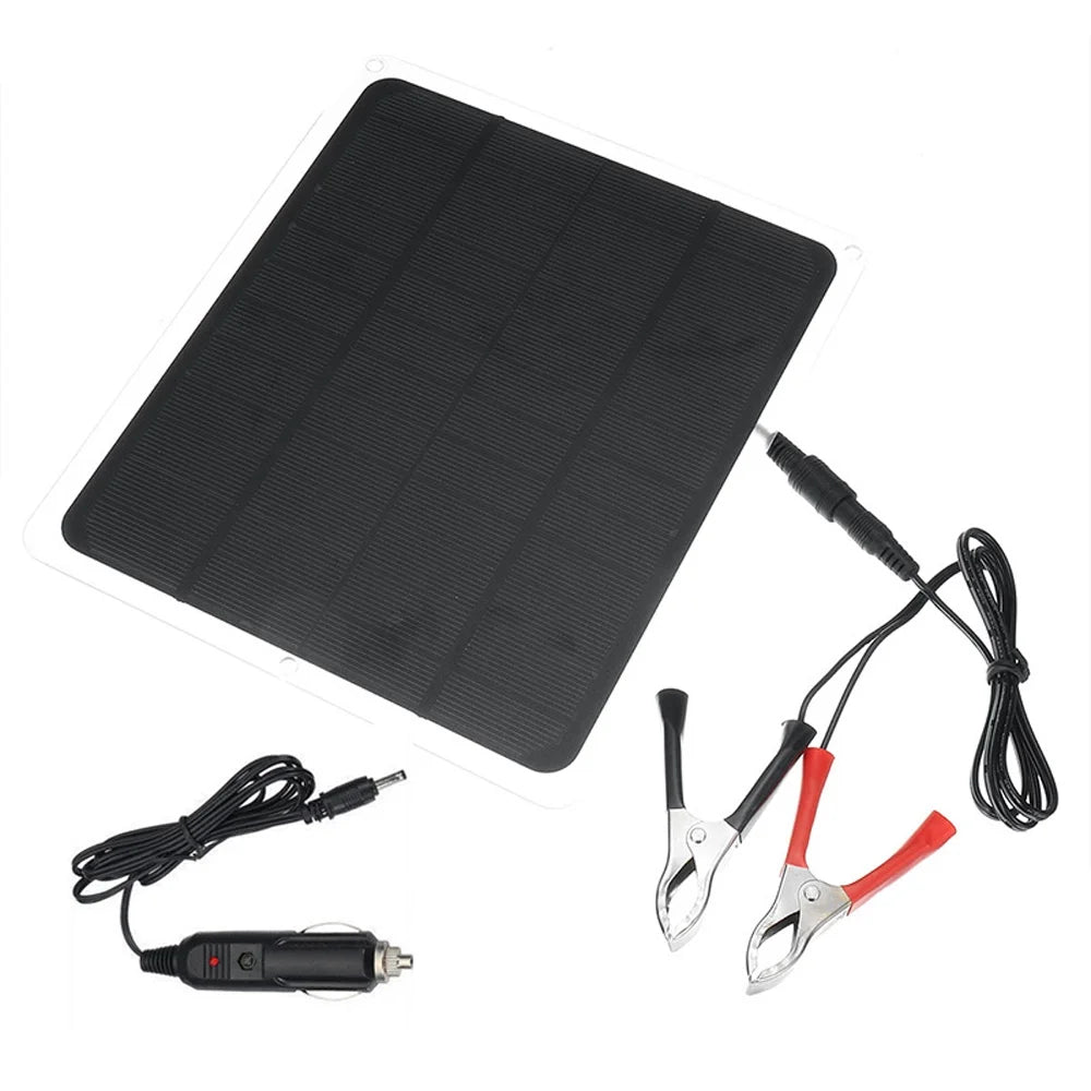 Aibecy 20W Monocrystalline Silicon Solar Panel Camping Hiking - Portable Charging Tool