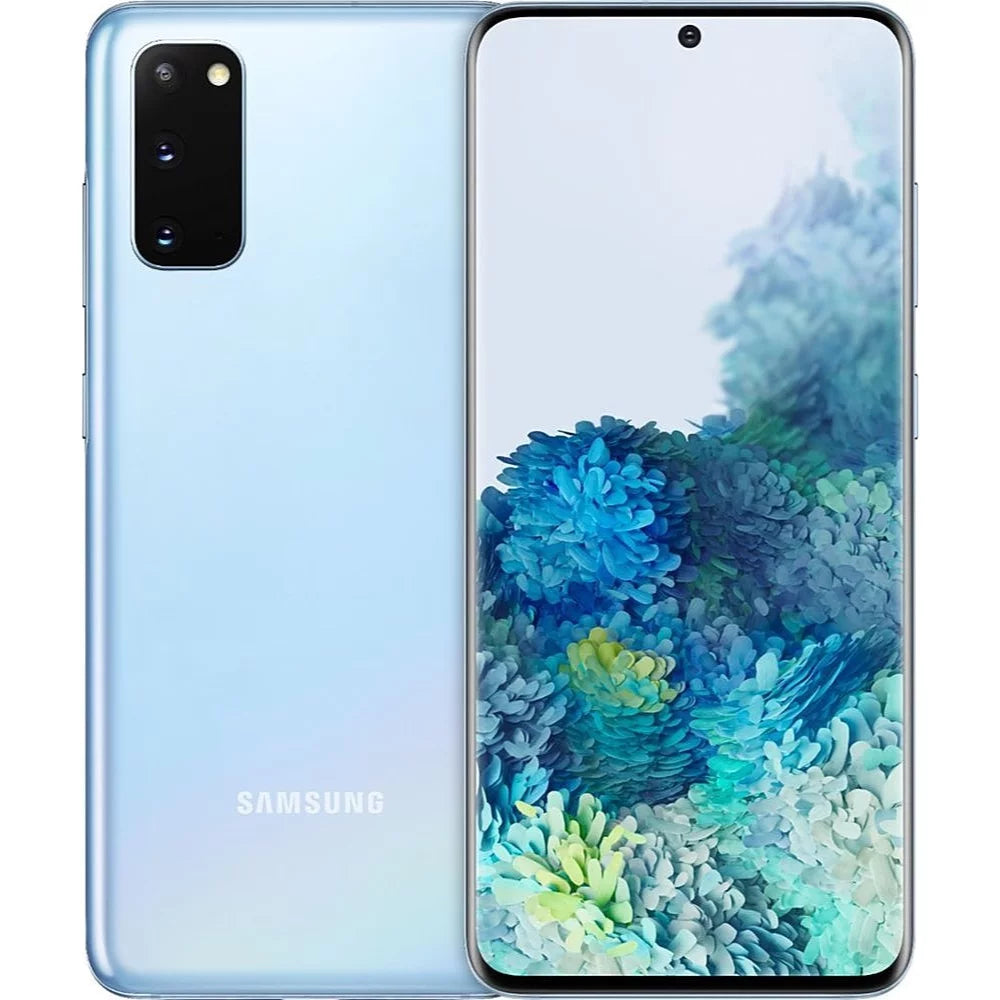 Restored Samsung Galaxy S20 5G G981U 128GB Cloud Blue Fully Unlocked Smartphone (Refurbished)