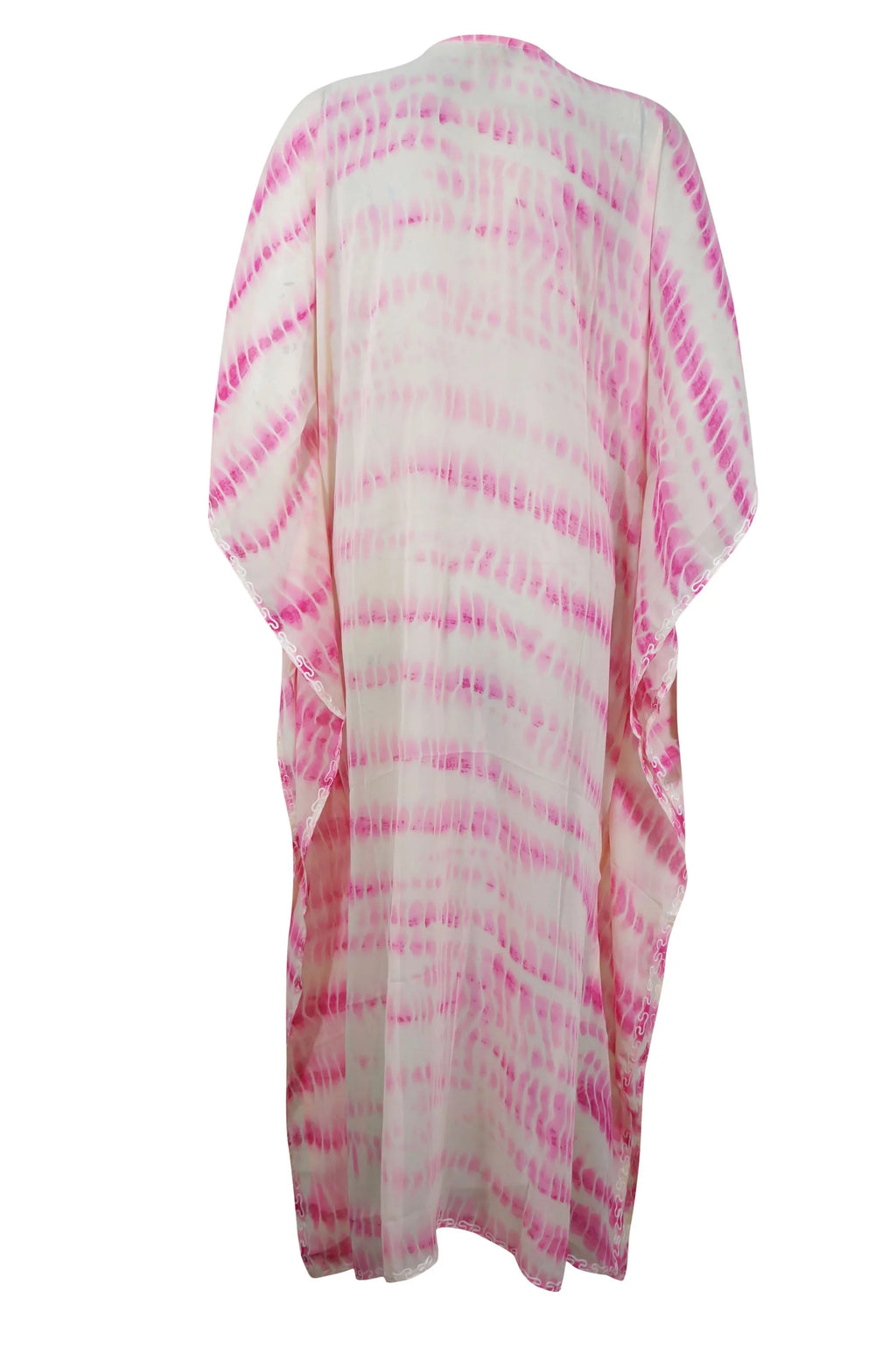 Soft Pink Sheer Kaftan Kimono Maxi Dress , Sexy Beach Wrap Caftan With Embroidery, Cruise Kaftan Travel Dress, One size, L-4XL