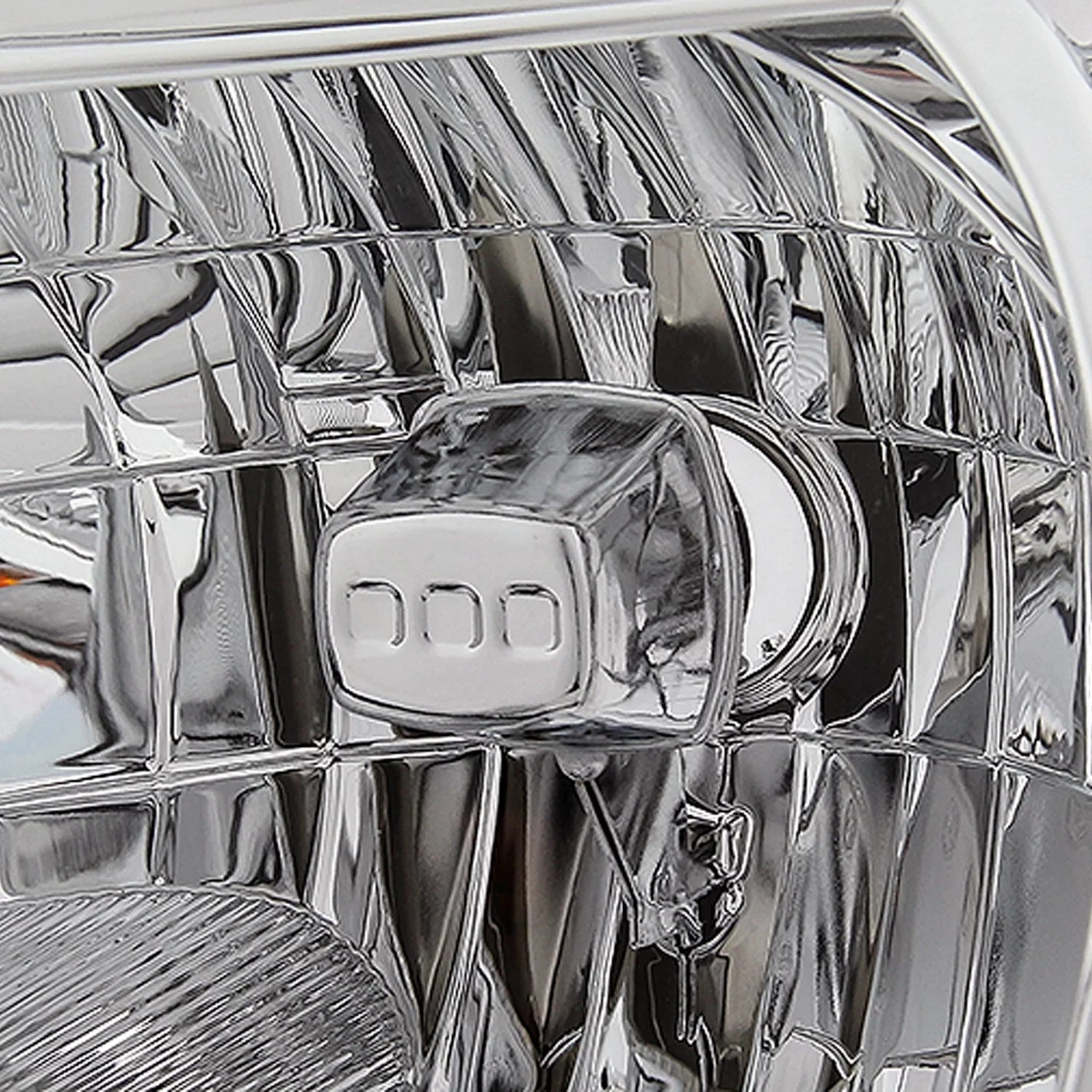AKKON - Fits 2009-2021 Frontier Extended Crew Cab Pickup Truck [Halogen Style] Chrome Headlights w/ Amber Signal Pair Left+Right