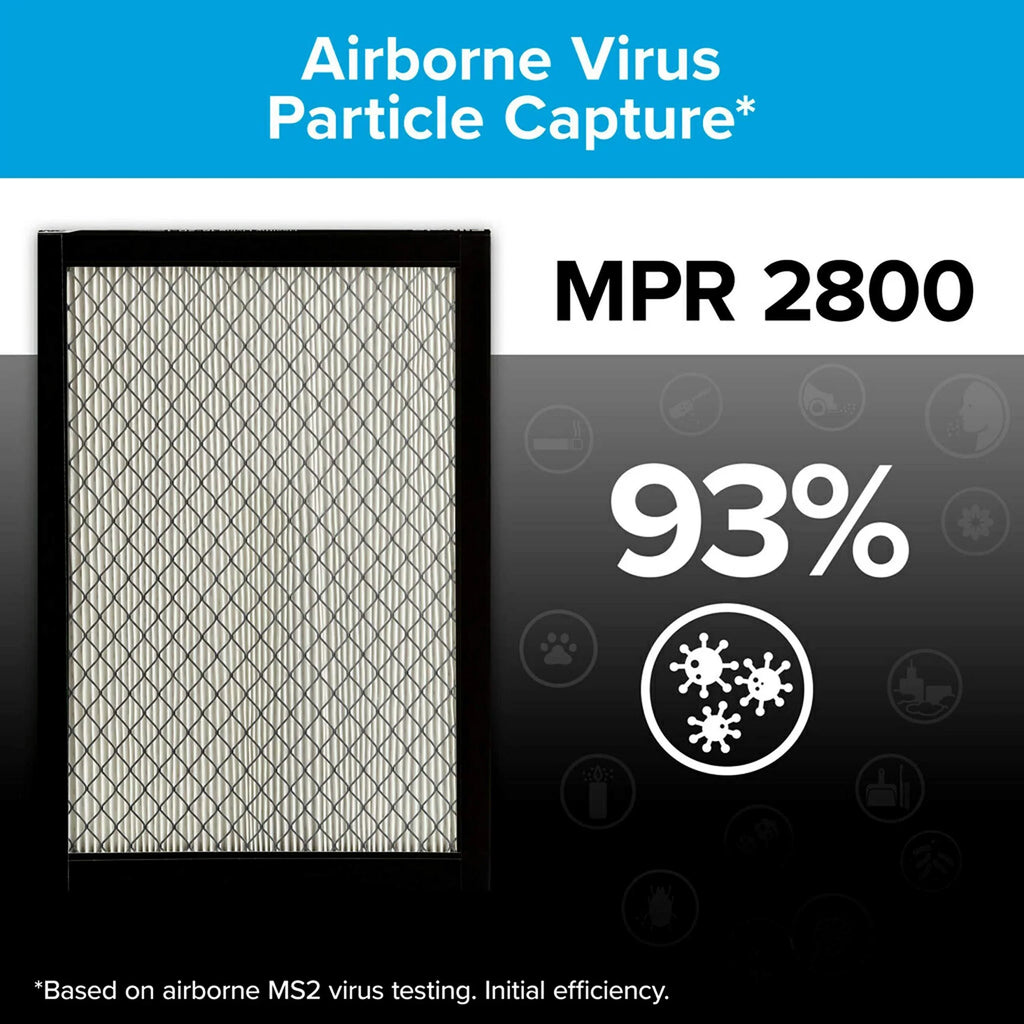 Filtrete 14 x 20 x 1, AC Furnace Air Filter, MPR 2800, Healthy Living Ultrafine Particle Reduction, 2-Pack (exact dimensions 13.781 x 19.781 x 0.84) 14 x 20 x 1
