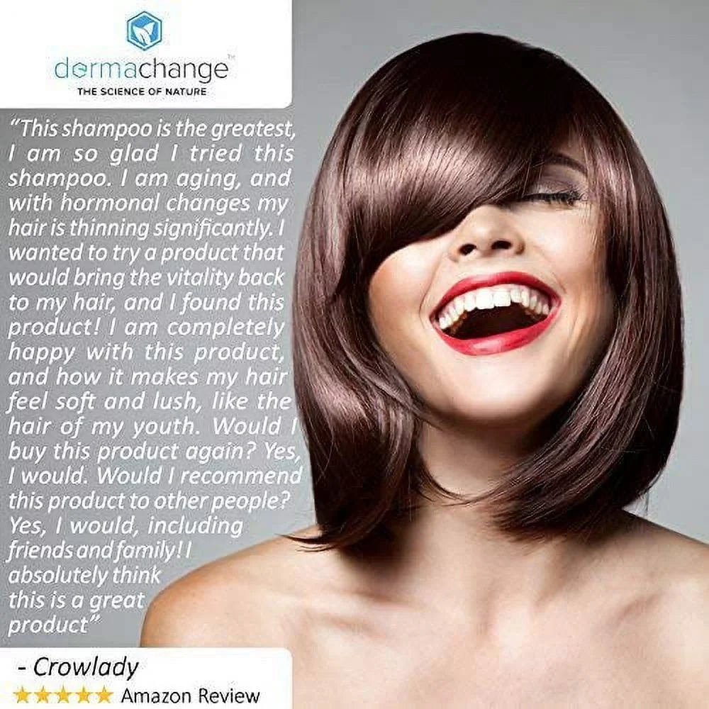 DermaChange Shampoo and Conditioner Set Hair Growth with Vitamins -8 Oz