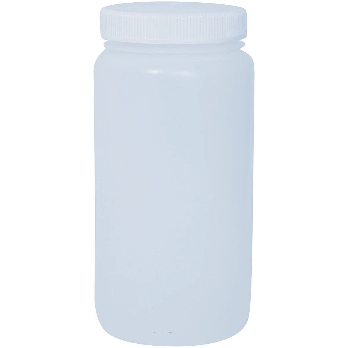 Nalgene LDPE Wide Mouth Round Bottle - 2 qt. - White