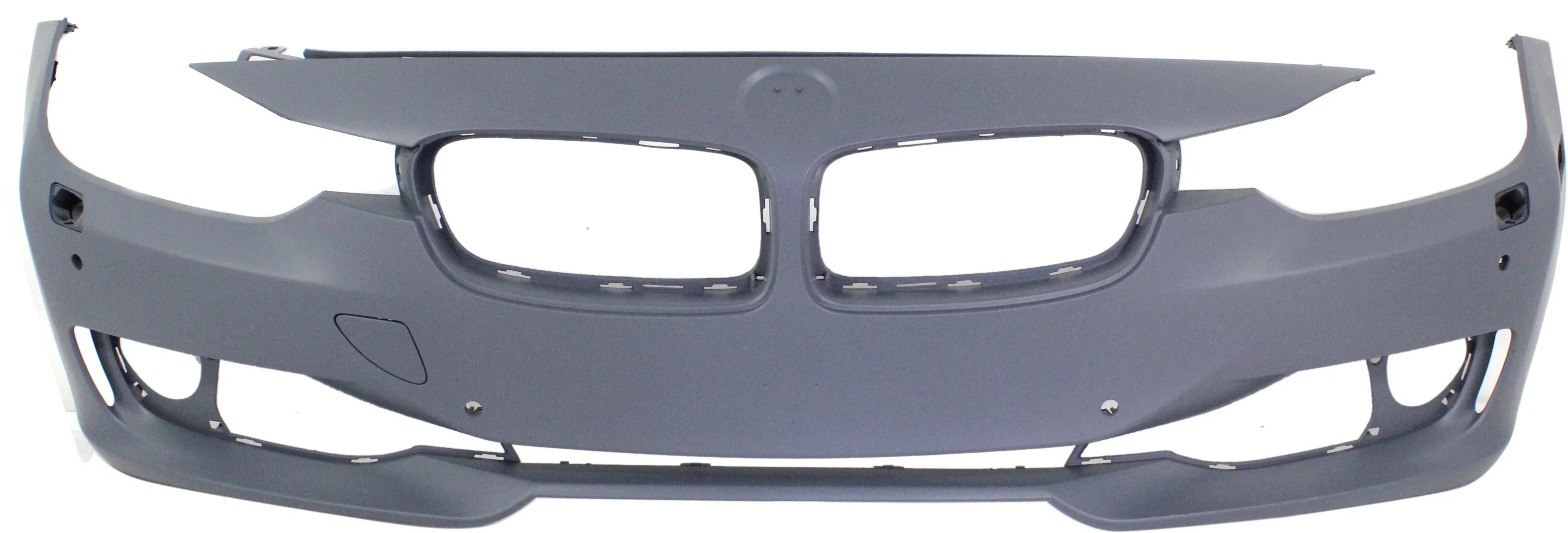 Front BUMPER Coating For BMW 3-SERIES 2012-2015 Primed STD Type with HLW PDC Holes/Cam Sedan/Wagon