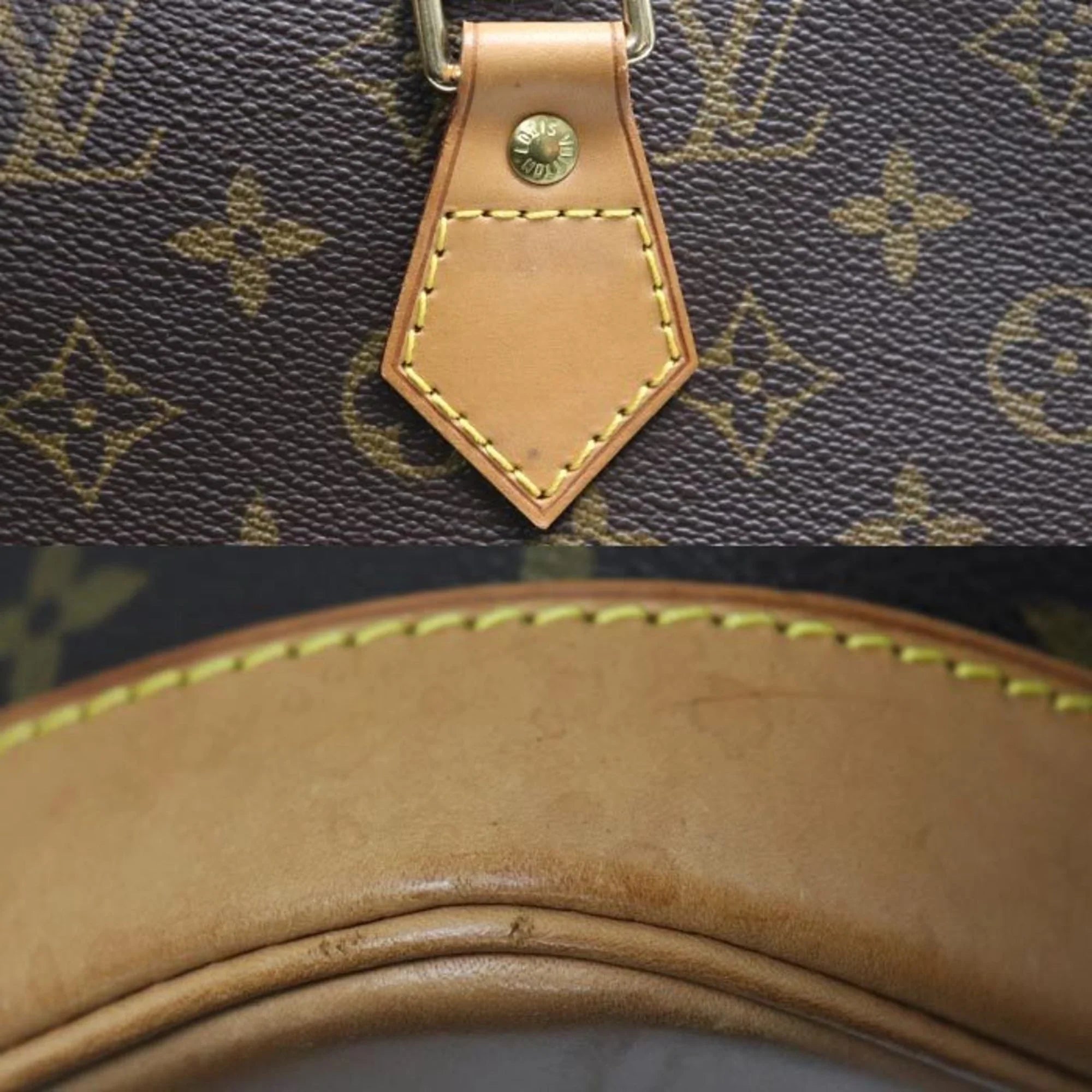 Pre-Owned LOUIS VUITTON Alma Handbag Monogram Brown M51130 BA0030 Women's (Good)