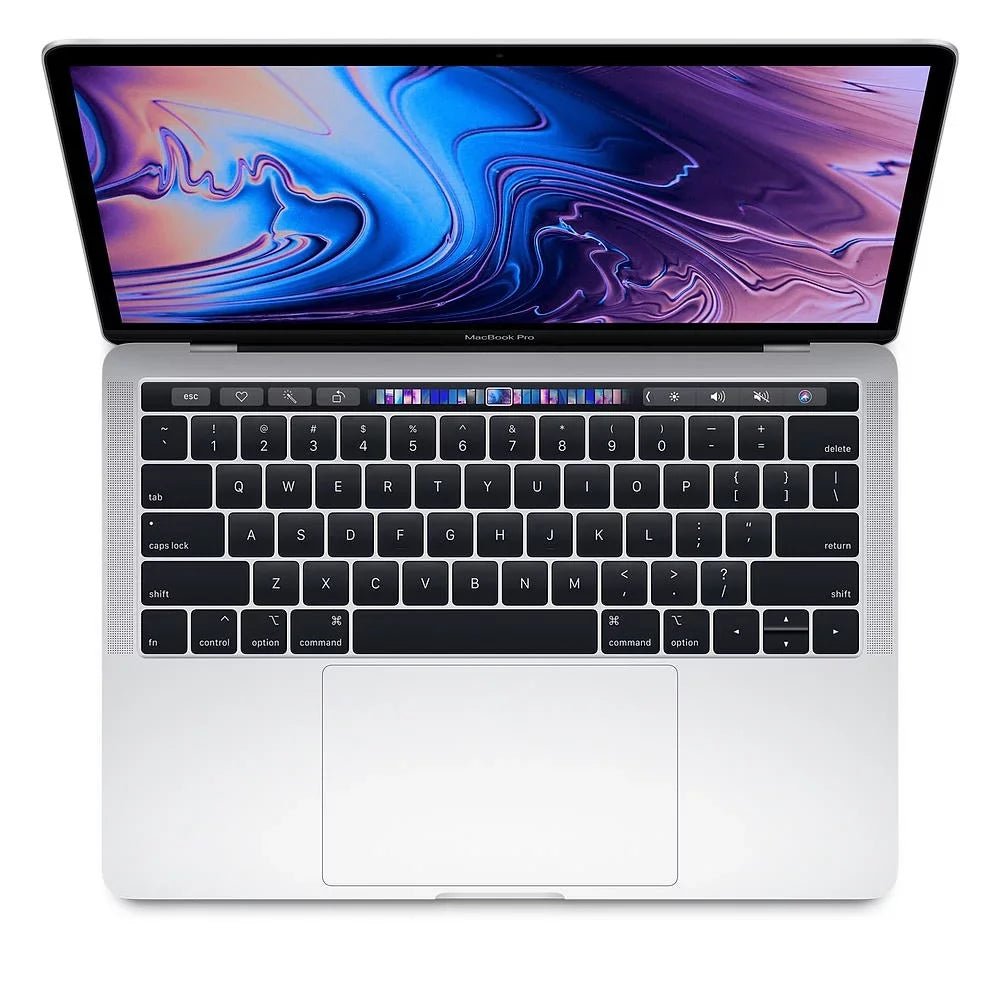 Apple A Grade Macbook Pro 13.3-inch (Retina, Silver, Touch Bar) 1.4Ghz Quad Core i5 (2019) MUHQ2LL/A 256GB SSD 8GB Memory 2560x1600 Display Mac OS Big Sur Power Adapter Included