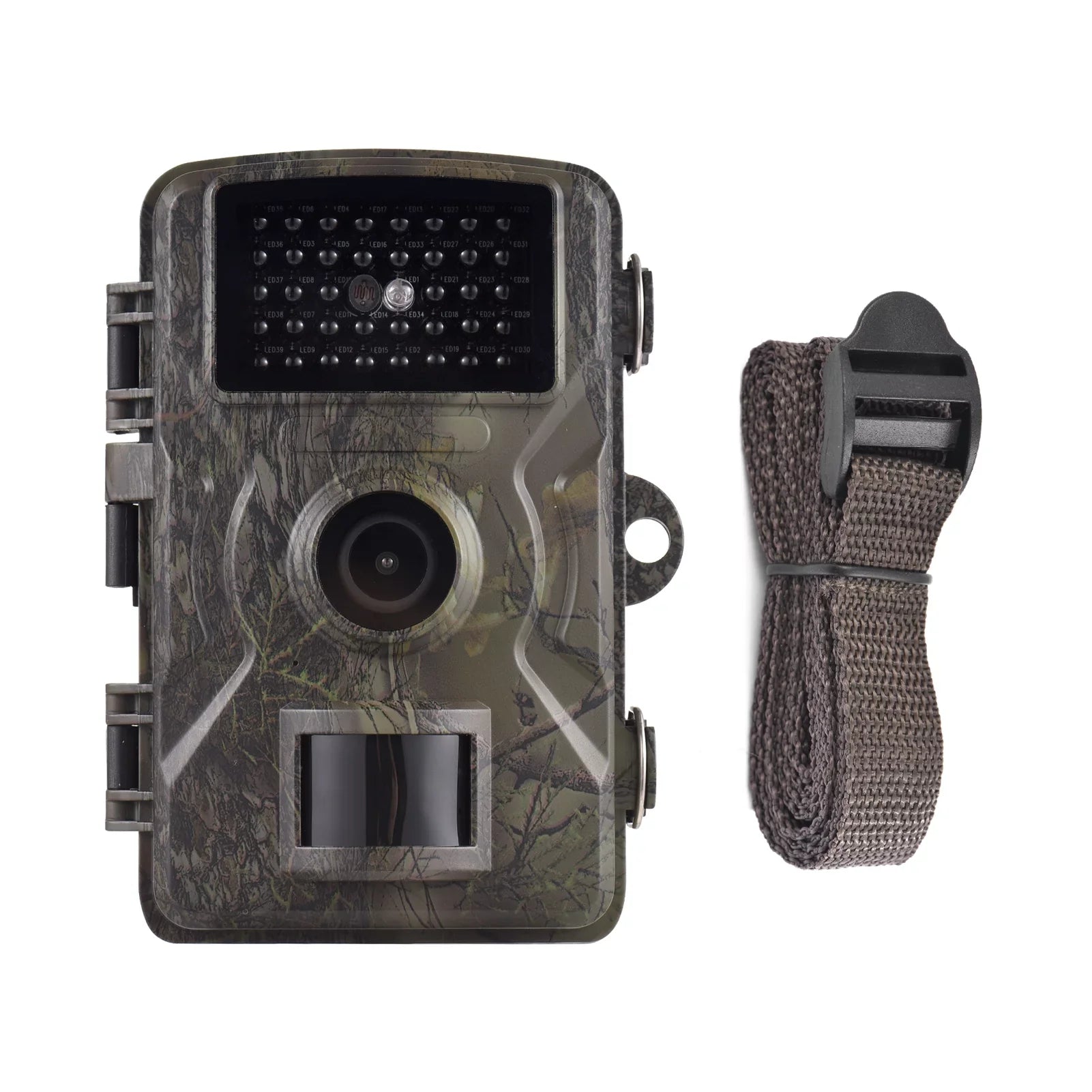 Eccomum 1080P Trail Camera 16MP Wildlife Camera Tracking Camera with 2.0 Inch TFT Color Screen 0.8s Trigger Time Supports Infrared Night Vision Motion Activated IP66 Waterproof